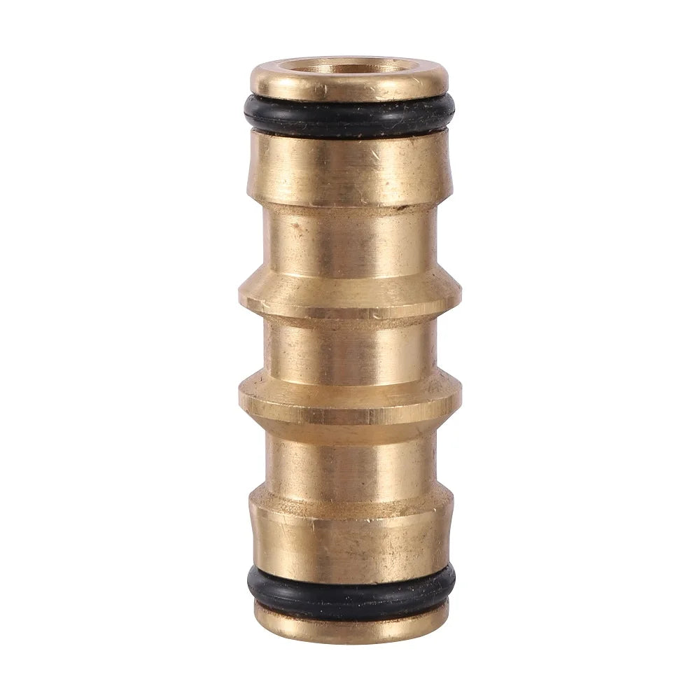 5/8 Inch Straight Brass Barbed Hose Fittings Repair Adapter Expandable Garden Hose Tap Brass Quick Connectors