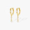 LOZRUNVE Silver 925 Gold New Jewelry Classic Custom Pear Marquise Dangle Hoop Earring