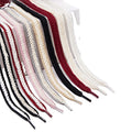 New Twist Braided Flat 15mm Width Shoelaces Beige Wheat Weave Polyester Cotton Sneakers Fat Shoe Laces Wide Flat Shoelaces
