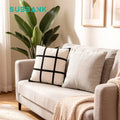 Subbank 9-Panel Linen/Polyester Pillowcase Heat Transfer Printing Customizable Pattern Soft Fabric for Home Wedding
