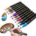 Metallic Marker Pen Hot Selling 12 Colors Fine Tip Metallic Markers