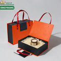 Custom Large Corrugated Box Black Foldable Magnetic Buckle Luxury Gift Cardboard Shipping Carton
