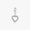925 Sterling Silver Fine Jewelry Romantic Irregular Hearts Pendant Charms for Women Fit Bracelet Necklace Fun DIY
