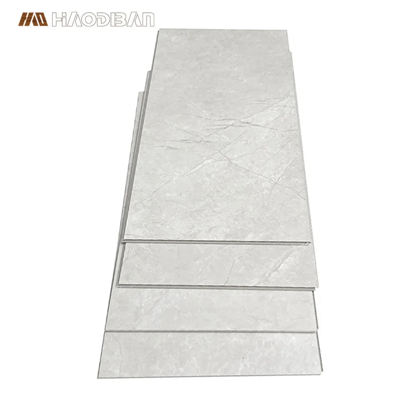 Anti-Slip 620*310Mm Marble Look Stone Plastic Composite Tiles Piso SPC Click Marmol PVC Click Lock SPC Flooring
