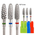 New Trepered Carbide Nail Drill Bits 3/32" Rotary Manicure Bits Nail Drill Accessories Milling Cutter