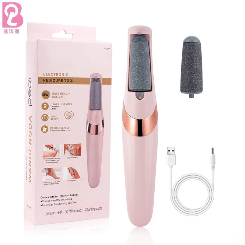 Beiqili Professional Rechargeable Electric Callus Remover Foot File Pedicure Tool for Feet Cracked Heels