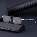 Retro square Frame Sunglasses 2025 New Half -frame Driving Sunglasses Male Shades