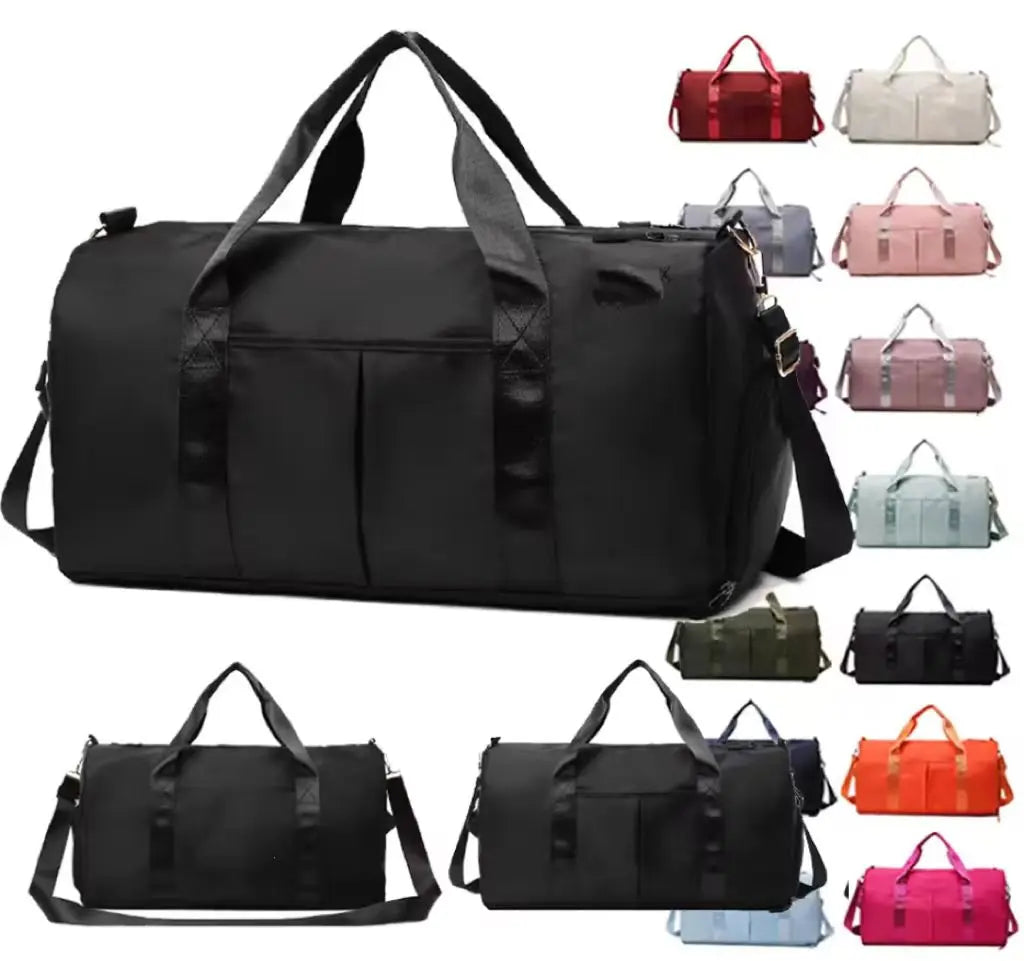 Customizable Fashionable Sports Gym Bag with Zipper Closure Waterproof Portable Women's Travel Duffle Bag Factory with Logo
