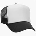 Custom 5-Panel High Crown Trucker Hat Fashion Business Logo Sporty Waterproof Foam Street Style Letter 3D 100% Acrylic Gold