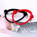 Butterfly Pendants Knitting Magnetic Couple Bracelet Charm Valentine's Day Gifts KIB113