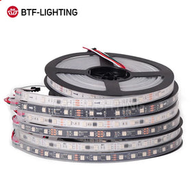 Shenzhen Manufacturers High Density High Brightness Ws2811 RGBIC Programmable Addressable LED Strip 12V