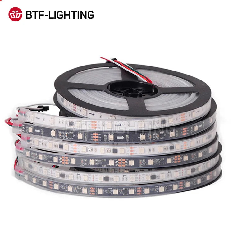 Shenzhen Manufacturers High Density High Brightness Ws2811 RGBIC Programmable Addressable LED Strip 12V