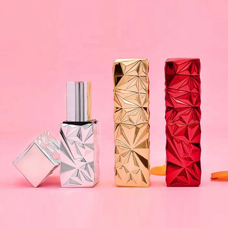 In Stock Magnetic 12.1mm Plastic Empty Lipstick Tube Golden Lipstick Tube