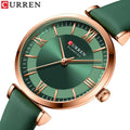 CURREN 9079 New Watches Women Simple Quartz Ladies Wristwatches With Leather Elegance Wrist Charm Lady Dress Watch Relogio