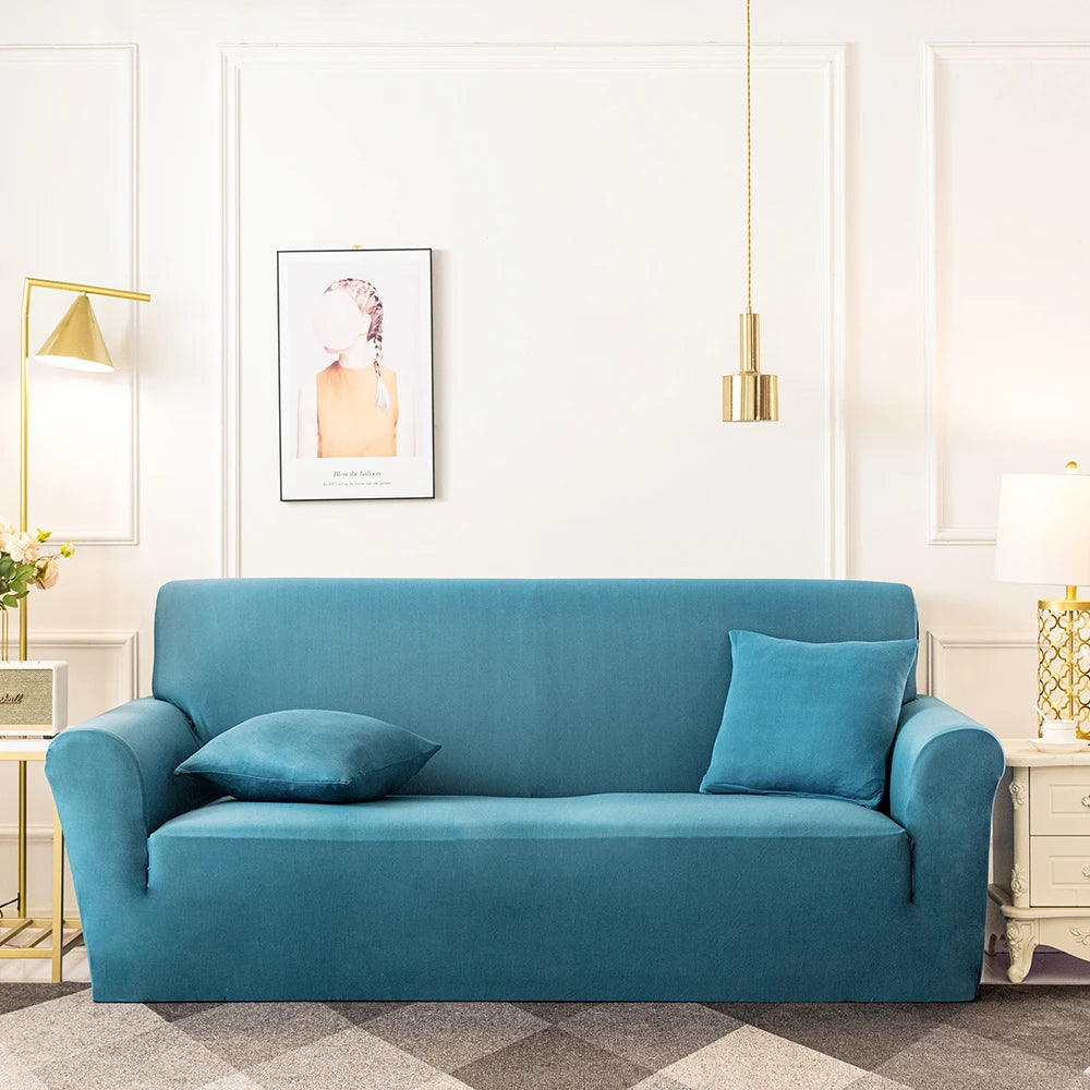 Stretch Couch Cover Slipcovers Polyester Spandex Washable Furniture Protector Cover for Living Room Sofa