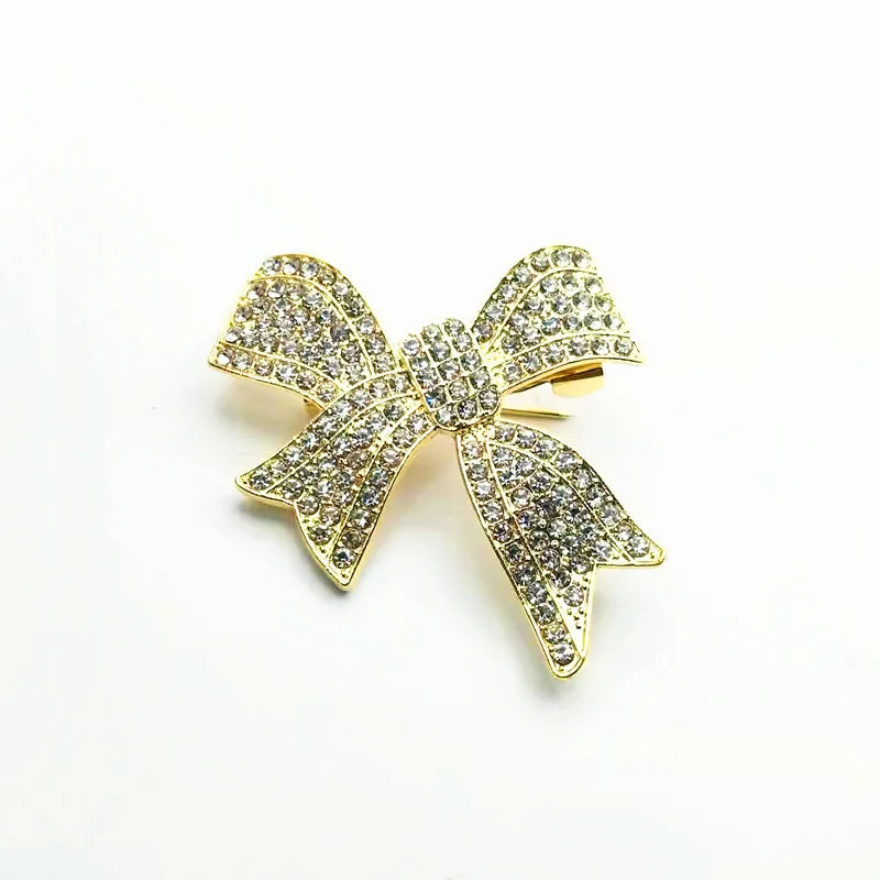 Golden Geometric Brooch with Alloy and Pearl Embellishments - Women's Unique Scarf Suit Anti-Slip Pin