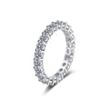 Wholesale Simple Design Cubic Zirconia Jewelry Dainty 925 Sterling Silver Engagement Luxury Rings for Women