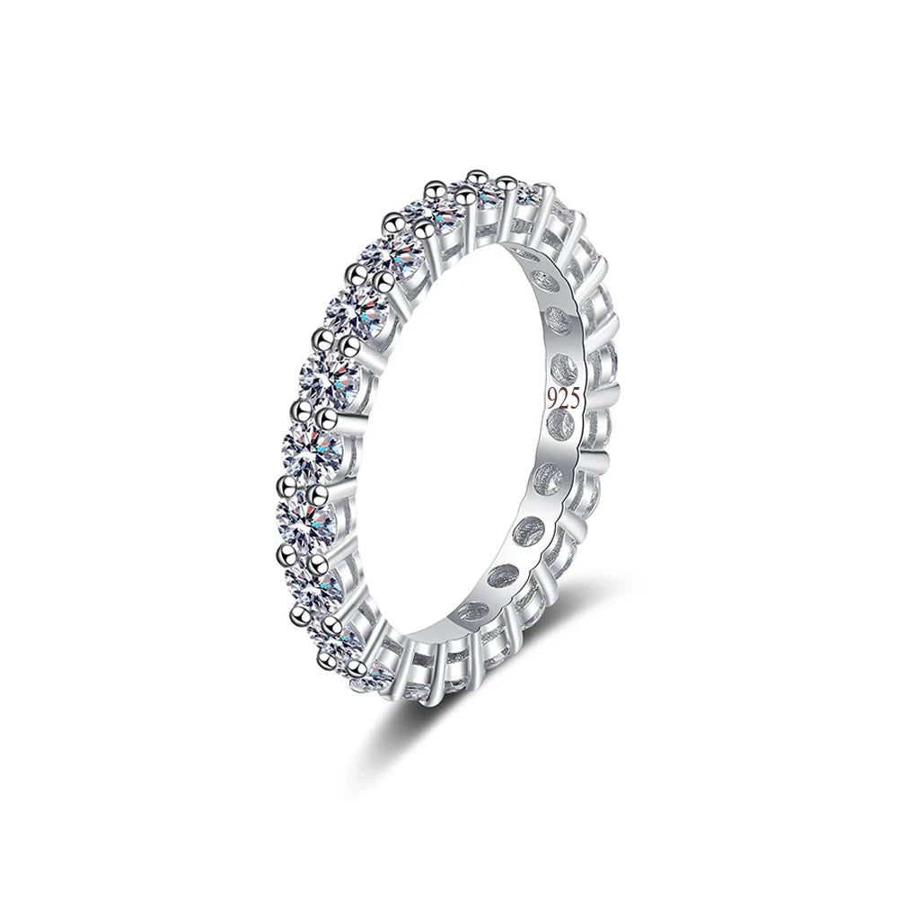 Wholesale Simple Design Cubic Zirconia Jewelry Dainty 925 Sterling Silver Engagement Luxury Rings for Women