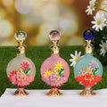 10ml Arab Flower Fairy Metal Perfume Bottle Essential Oil Refillable Fancy Attar Bottles Container Gift Decoration 10208