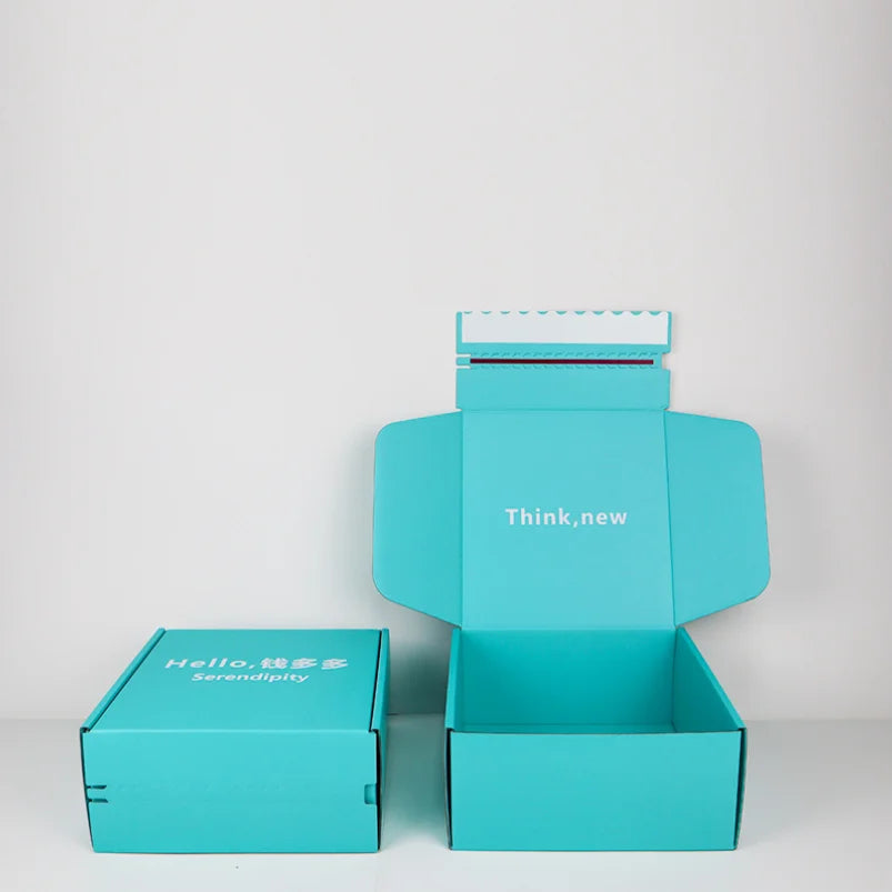 Custom 6x6x2 Corrugated Shipping Boxes Recyclable 2mm Thick Mailer Carton Gold Foil Stamping Free Sample OEM for Clothing