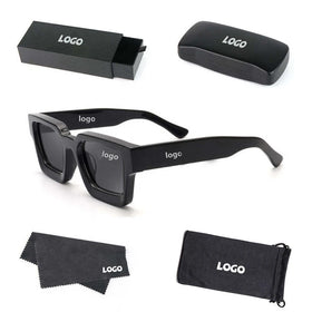 Imanba 88950 Classic Black square Big Frame Shades Man Fashion Personality Sun Glasses UV400 Women Wholesale Sunglasses 2024