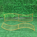 Iron Art Wave Road Guide Wedding Props Grid Rectangular Frame Road Guide Magpie Bridge Screen Chinese Wedding Road Guide