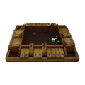 Wooden 4 Players Shut the Box Dice Game Classics Tabletop Version and Pub Board GameVintage