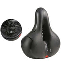 Leather Surface Bike Saddle with Absorbing Hollow Cushion Big Butt Mountain Bicycle Seat Shock-Breathable Bicycle Accessories MegaBDM