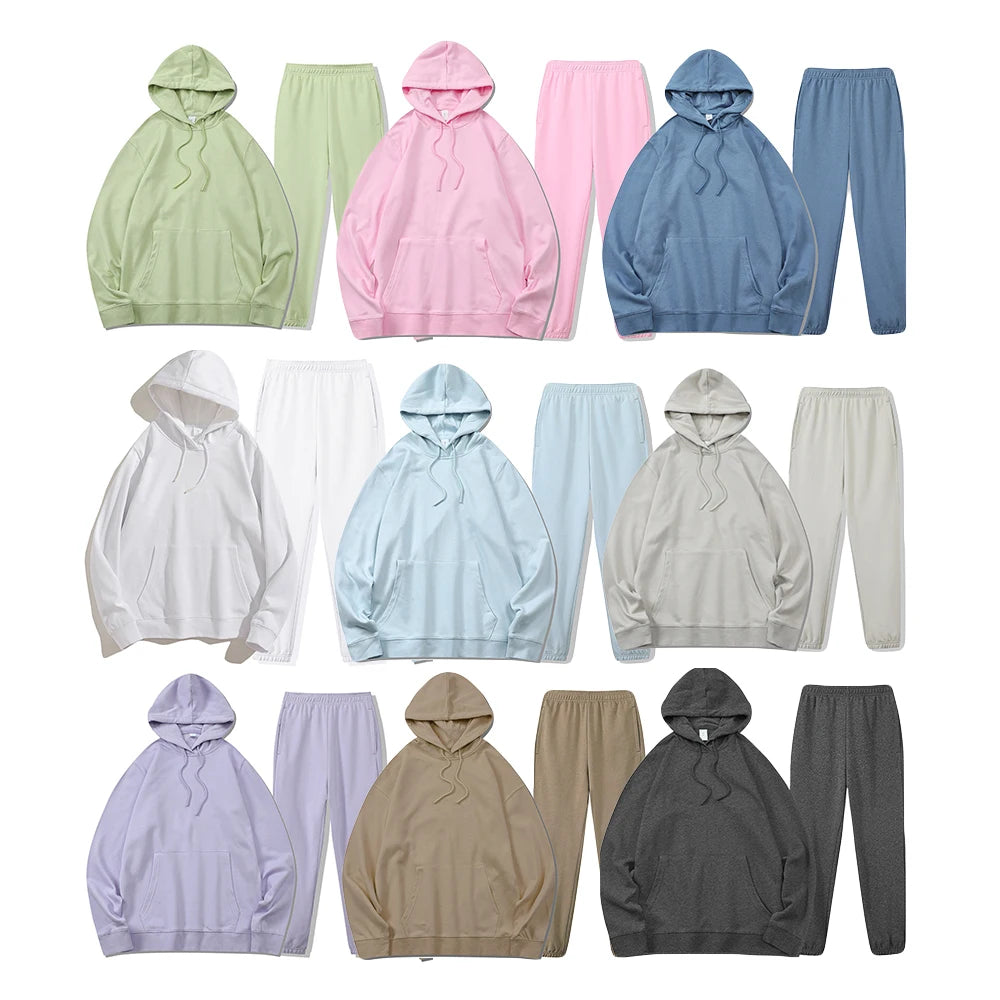 100% Cotton Jogger Sets Wholesale Men Clothing Wholesale Two Piece Set Mens Clothing