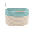 KUYUE Pack of Organizing Storage Baskets Woven Cotton and Rope for Laundry Wardrobe Storage Containers