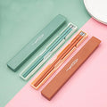 Reusable Orange Green Color Heat Resisting PET Fiberglass Food Sushi Chopsticks with Exquisite case for Gift