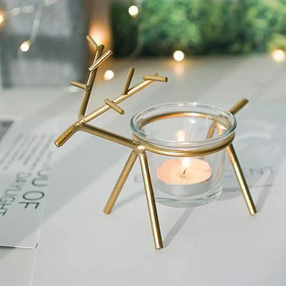 Wholesale Factory Simple and Creative Wedding Deer Home Desktop Atmosphere Layout Candle Holder