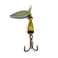 Wholesale SP184 6.7cm 7g Metal Spinner Baits Spoon Fishing Lures with Blade Treble Hook