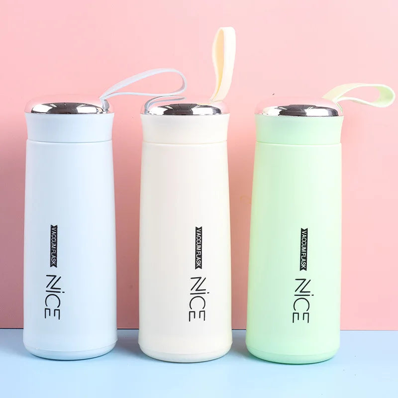 Cheap Plastic Shell Glass Heat Insulation Gift Water Cup Push Advertising Custom logo Water Bottle