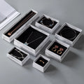Wholesale New Style Marbling Paper Jewelry Box Custom Logo Ring Necklace Bracelet Earring Packaging Box YF2398