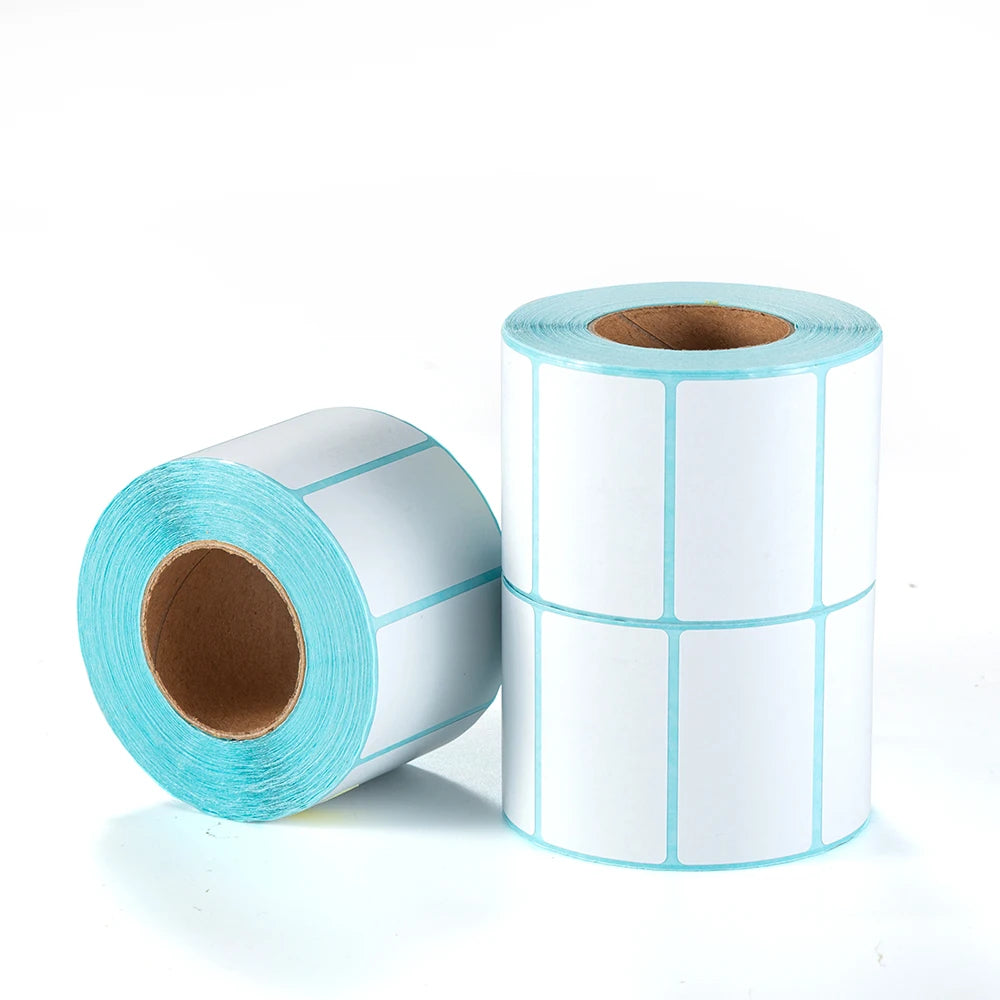 Waterproof Labels Paper Roll Colored Circle Blue 100x150 Waybill 100x150x25 A6 Thermal Printer Sticker