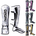 Camouflage Elastic Durable Lightweight Shin Guards Ankle Protective Professional Protection Hook Loop Closure Leather Boxing