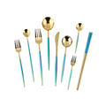 New Wholesale Custom Gradient Handle Specially Designed Exquisite Home Kitchen Tableware Set