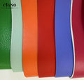 Multiple Colors Faux Leather Strips Vegan Elastic Faux Leather Fabric for Upholstery Luggage Leather Upholsteri