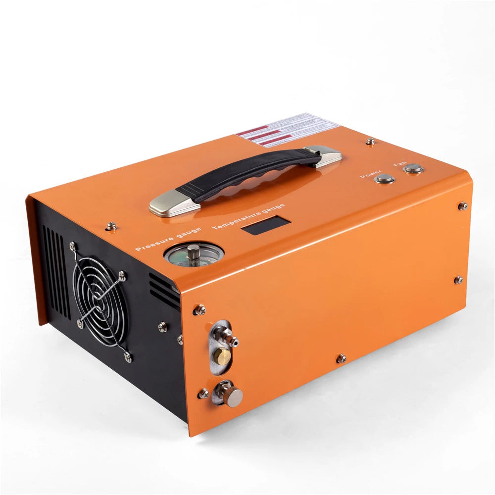 110V 220V&12V 300bar Portable Pump Auto Stop Pcp Air Compressor 4500psi With Built-in Transformer