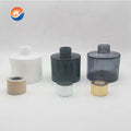 Custom Simple Clear Round Aroma Perfume Container Home Fragrance Essential Oil Diffuser Accessories Glass Aromatherapy Bottle