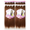 X-TRESS Easy Braiding Synthetic Ombre Pre Stretched Crochet EZ Braid Hair Extensions Soft Yaki Straight Hair Braids