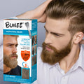 BUNEE Henna Beard Dye Men's Beard Care Ammonia-Free Dye for Gray Elimination Provides Thicker and Fuller Look