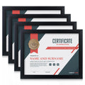 8.5x11 Picture Frame  A4 Certificate Frame 6 Pack with Real Glass Graduation Frame