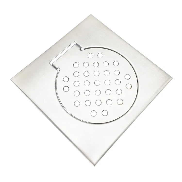 HF Factory Supply Stainless Steel Square Foldable Floor Trap Quick Drainage Outdoor Bathroom Eco Friendly Easy Clean Waste