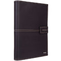 Deli 3158 Brown Loose-Leaf Notebook PU Cover Notepad 25K 97sheets Business Meeting Notebook for Gifts 36pcs Per Carton Set