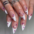 Wholesale False Nail Artificial Fingernails Fake Nails Almond Stiletto Round Press on Nails with Adhesive Glue Sticker