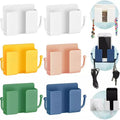 2025 Wall-Mounted Self-Adhesive Mobile Phone Holder Plastic Charger Stand Remote Control Storage Box for Bathroom Bedroom