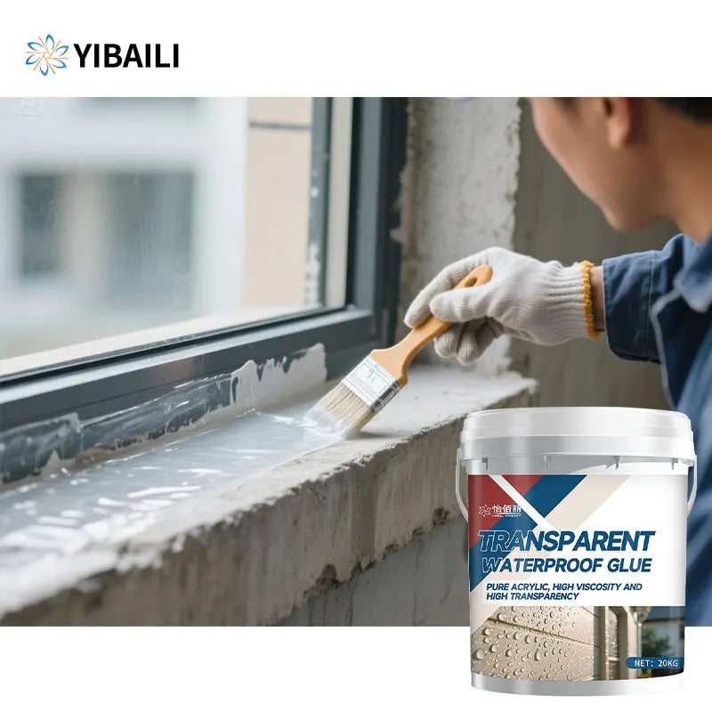Invisible Waterproof Leak-stopping and UV-resistant Transparent Waterproof Adhesive Acrylic Sealing Coating