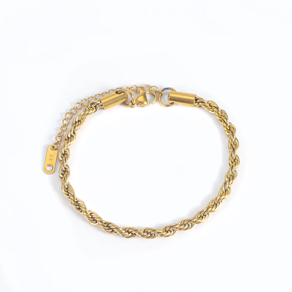 Fashion Wide Lobster Clasp Bracelets 4MM Thick Woven Twisted Rope Chain Bracelet Twist Rope Boho Beach Rope Anklets for Women